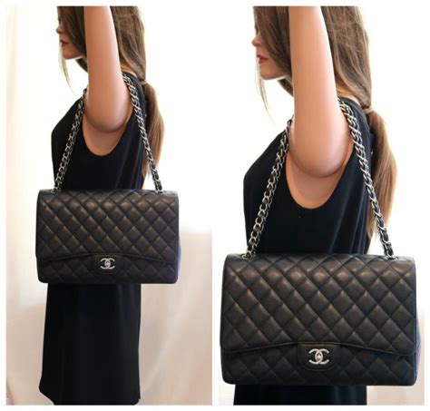 chanel classic flap maxi vs jumbo|Chanel flap bag price euro.